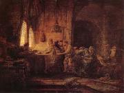 REMBRANDT Harmenszoon van Rijn The Parable of the Laborers in the Vineard oil